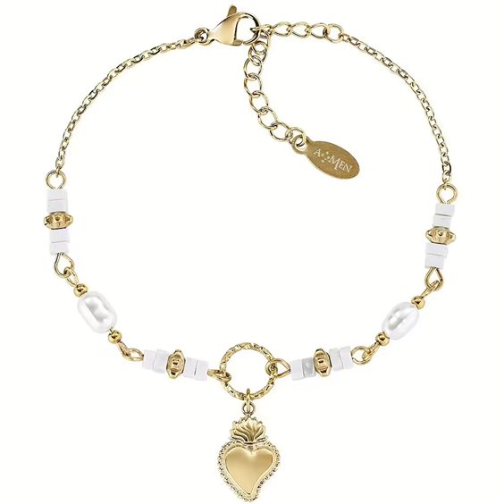 Pulsera Amen Mujer Acciaio donna in Acero Agata ACBR818406G - ACBR818406G